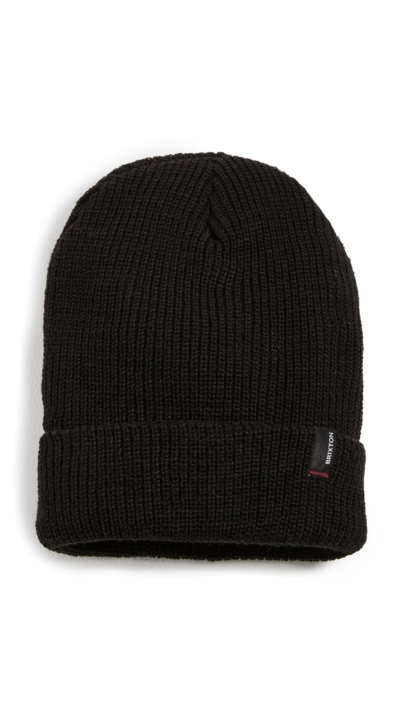 Brixton Unisex Heist Beanie Black â€“ with Rib-Knit Construction - Image 1
